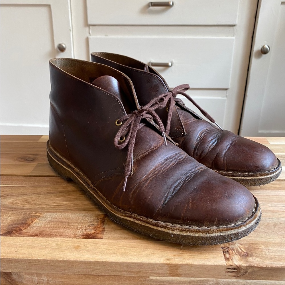 Clarks Originals Desert Boots Brown Leather
